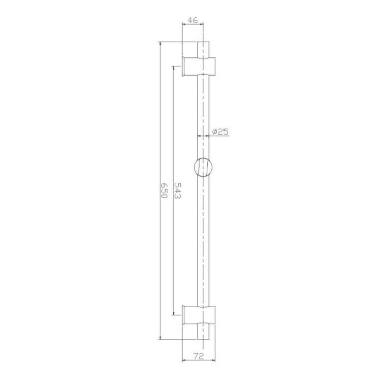 Душевая штанга Haiba HB8011, сталь
