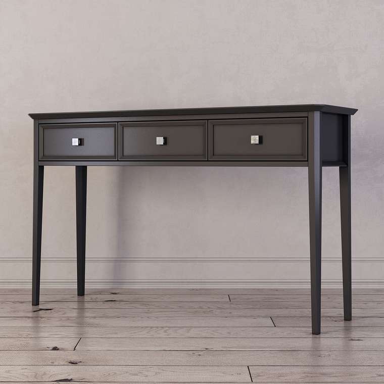 Консоль c тремя ящиками Ellington черного цвета