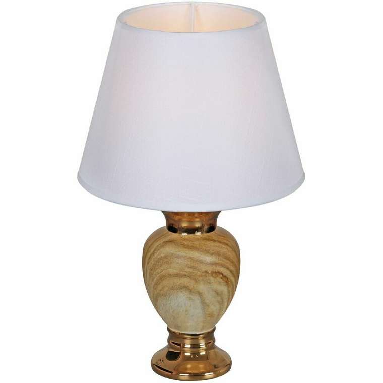 Настольная лампа 30155-0.7-01 (ткань, цвет белый)