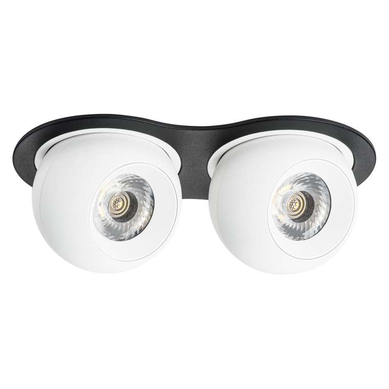 Светильник INTERO LED 9W*2 850LM*2 24G ЧЕРНЫЙ/БЕЛЫЙ 4000K (217627+217064+217064)