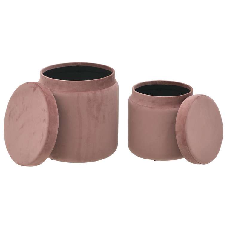 Набор из двух пуф-боксов розового цвета IMR-1257473