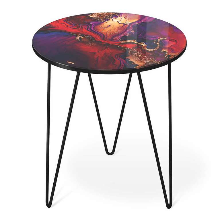 Кофейный стол Cosmic красного цвета