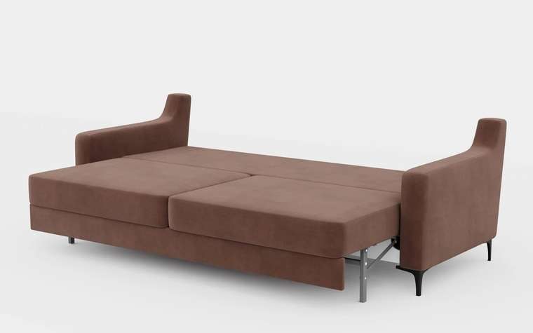 Диван-кровать Мендини коричневого  цвета