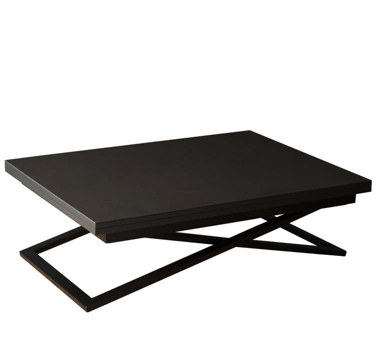 Стол трансформер Compact из керамогранита черного цвета