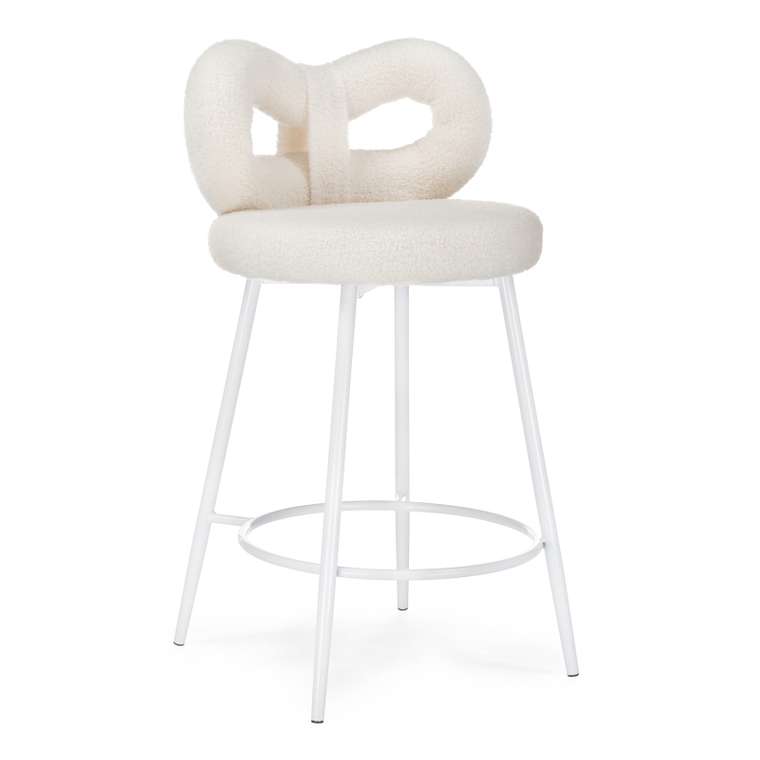 Полубарный стул Forex белого цвета