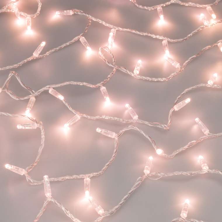 Светодиодная гирлянда ARD-STRING-CLASSIC-1000-CLEAR-100LED-PULSE Rose Gold (230V, 7W) (Ardecoled, IP65) 031643
