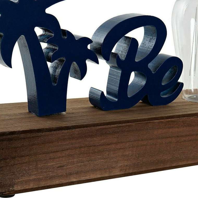 Декоративная фигура Beach LED Зеленый Тёмно Синий Средиземноморье 34 x 8 x 16 cm (2 штук)