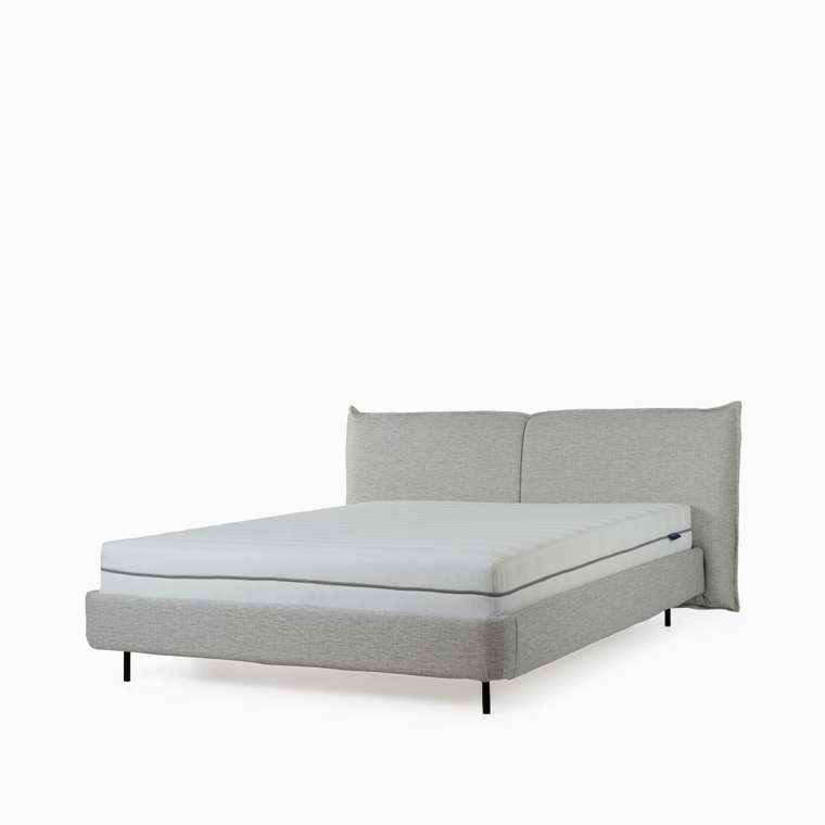 Кровать Wisp 180x200 серого цвета без подъемного механизма