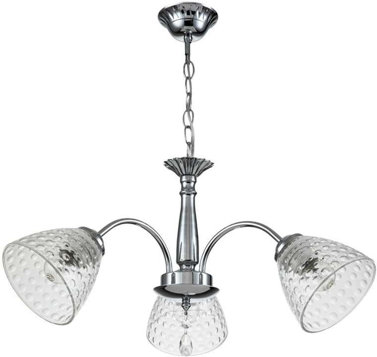Подвесная люстра 658/3PL E27*40W Escada Freesia Chrome с подвесками