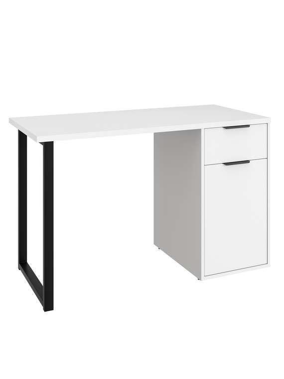 Письменный стол С-408 цвет белый структурный/меренга