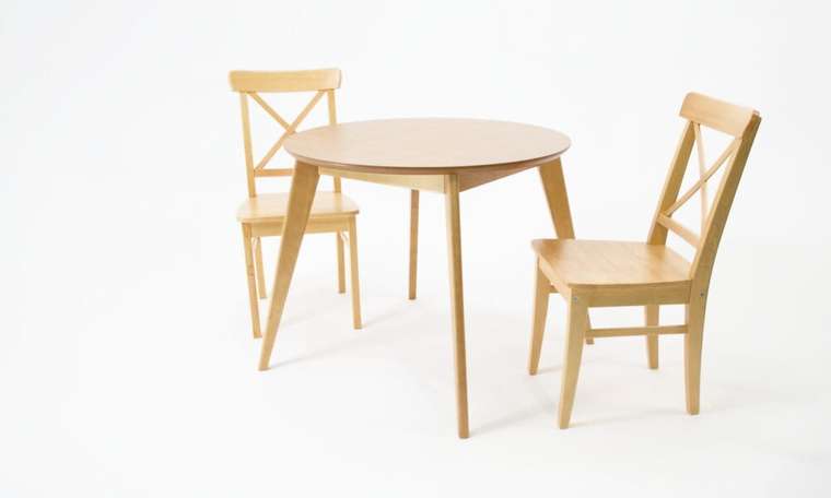 Обеденная группа Сканди D100 коричневого цвета