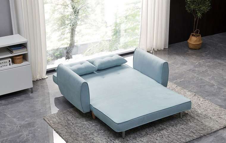 Диван-кровать Charm голубого цвета