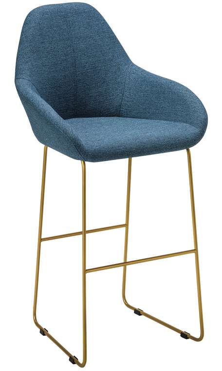 Барный стул Kent синего цвета