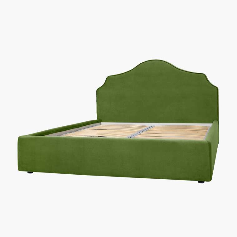 Кровать Bliss 160х200 зеленого цвета без подъёмного механизма