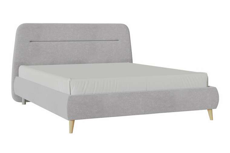 Кровать Магнелия 160х200 серого цвета