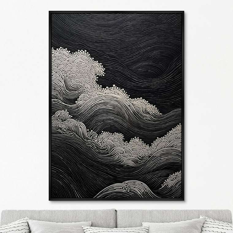Репродукция картины Restless ocean, No 1, 2024г.