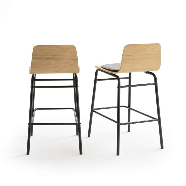 Комплект из двух барных стульев Blutante бежевого цвета