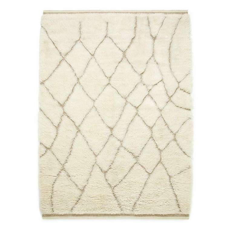 Ковер Djurdi 160x230 белого цвета