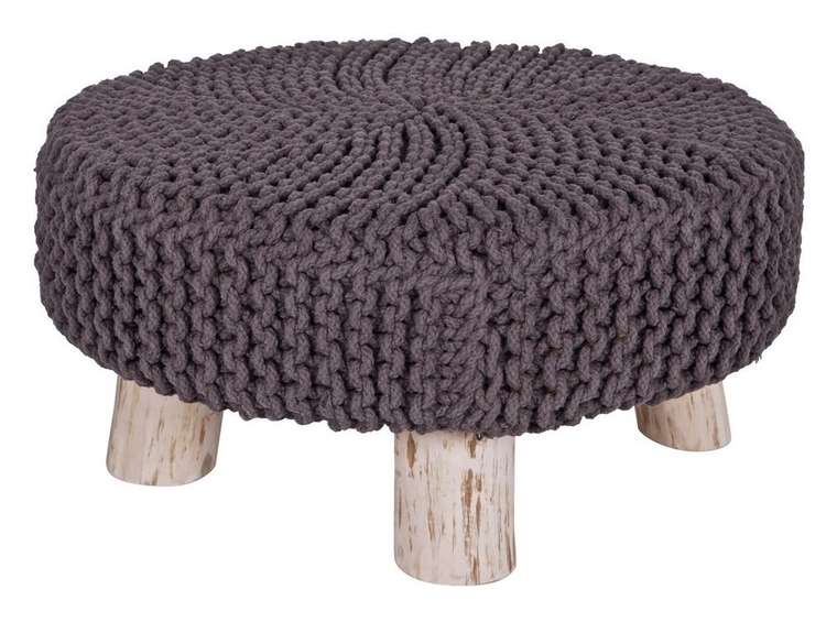 Табурет DE EEKHOORN "Lynn knitted stool grey"