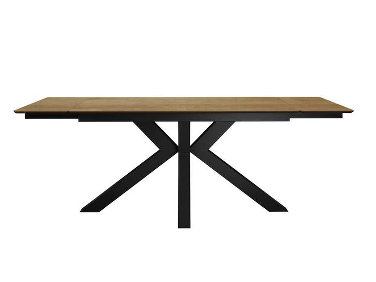 Раздвижной обеденный стол DikLine SFE140 черно-бежевого цвета