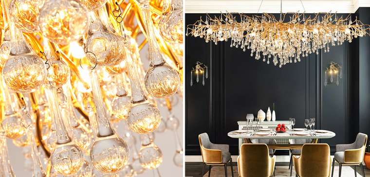 Люстра Droplet Chandelier oval 160