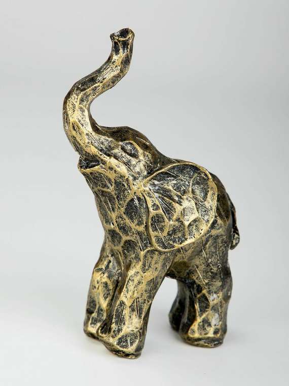 Декор Слоник золотистого цвета