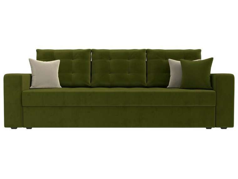 Прямой диван-кровать Ливерпуль зеленого цвета