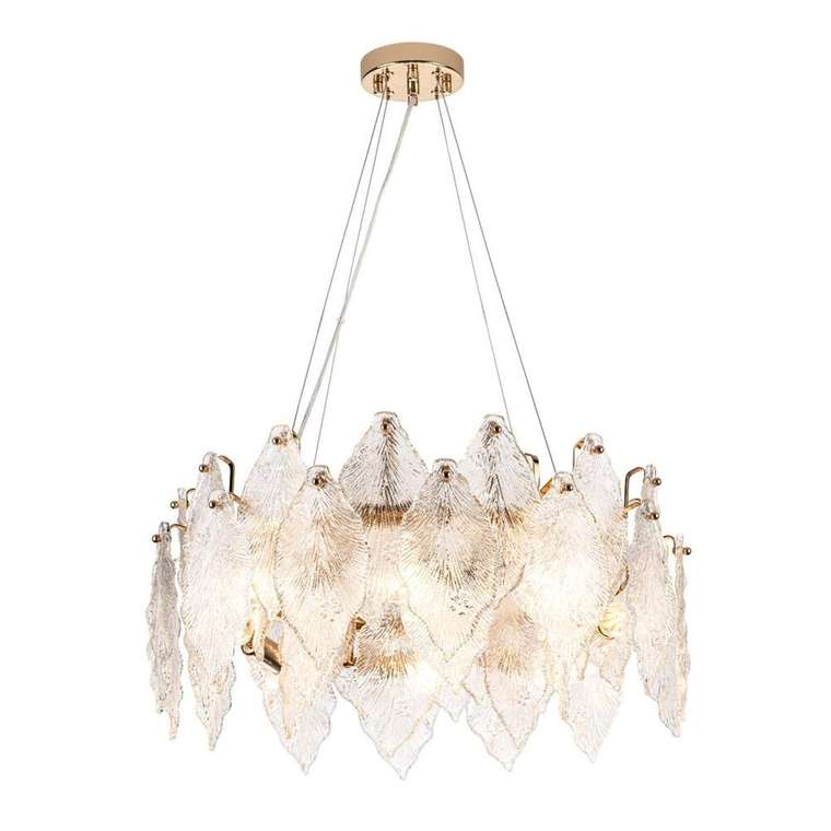 Подвесная люстра ML.2293.600 GD (стекло, цвет прозрачный)