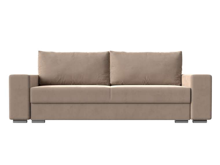 Прямой диван-кровать Дрезден бежевого цвета