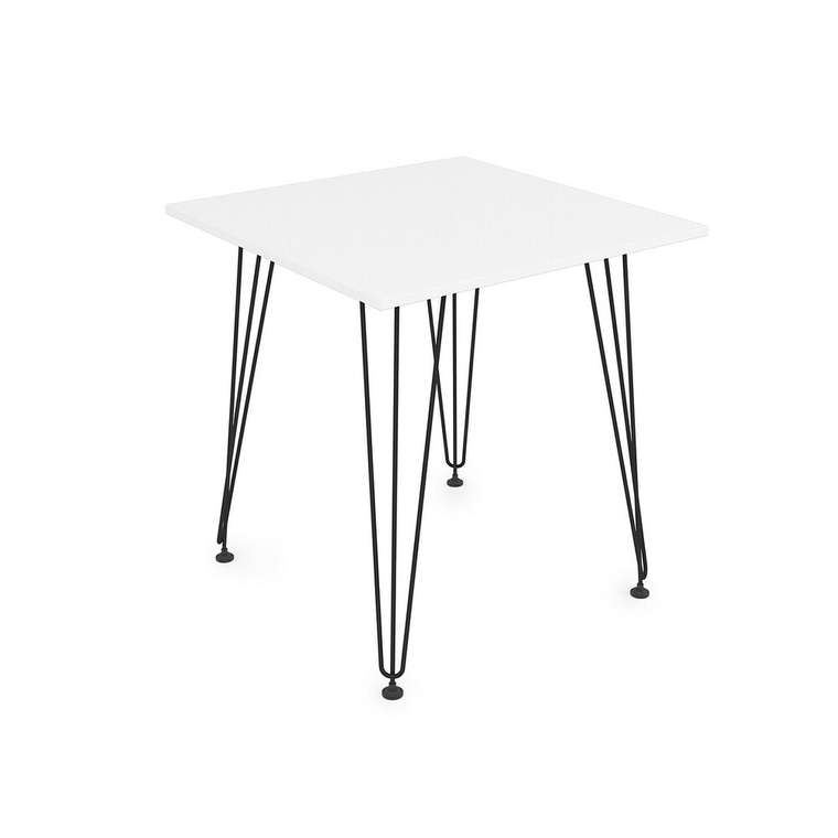 Обеденный стол Elegant 70х70 белого цвета