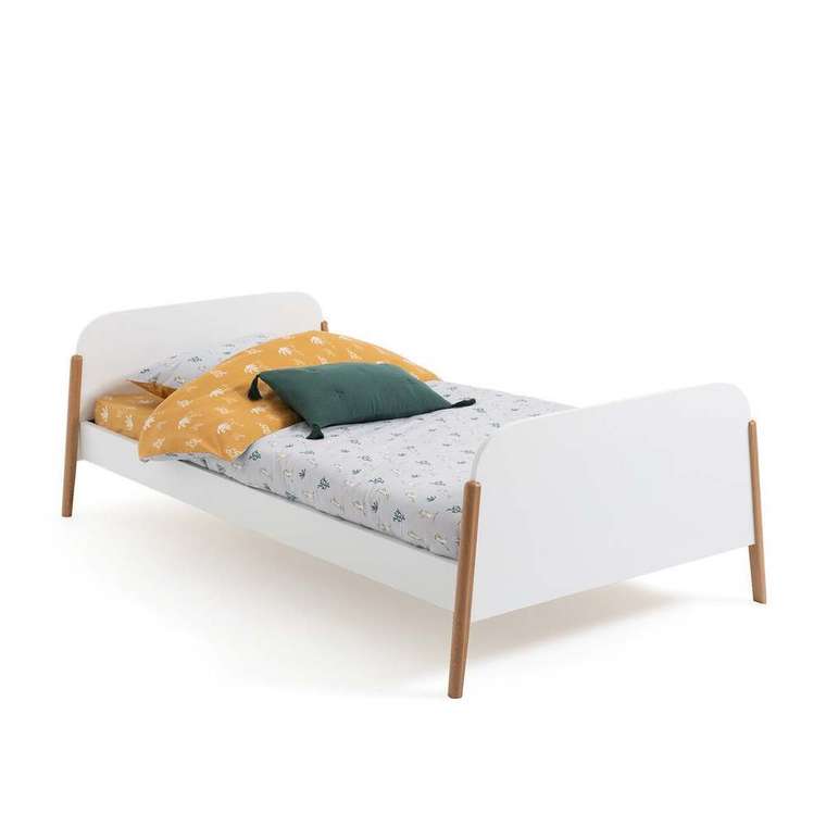 Кровать детская с основанием Nadil 90х190 белого цвета