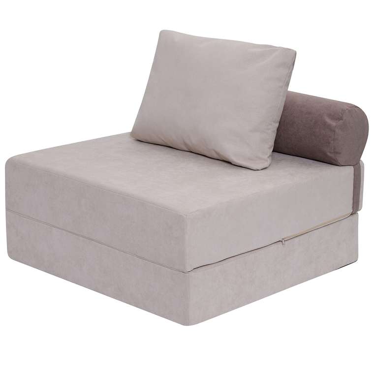 Бескаркасный диван-кровать Puzzle Bag L светло-бежевого цвета
