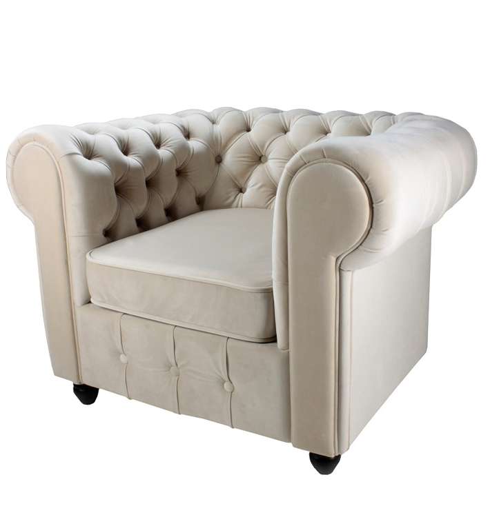 Кресло Chester бежевого цвета
