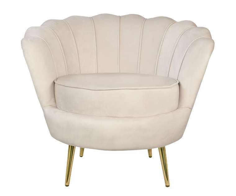 Кресло Pearl бежевого цвета