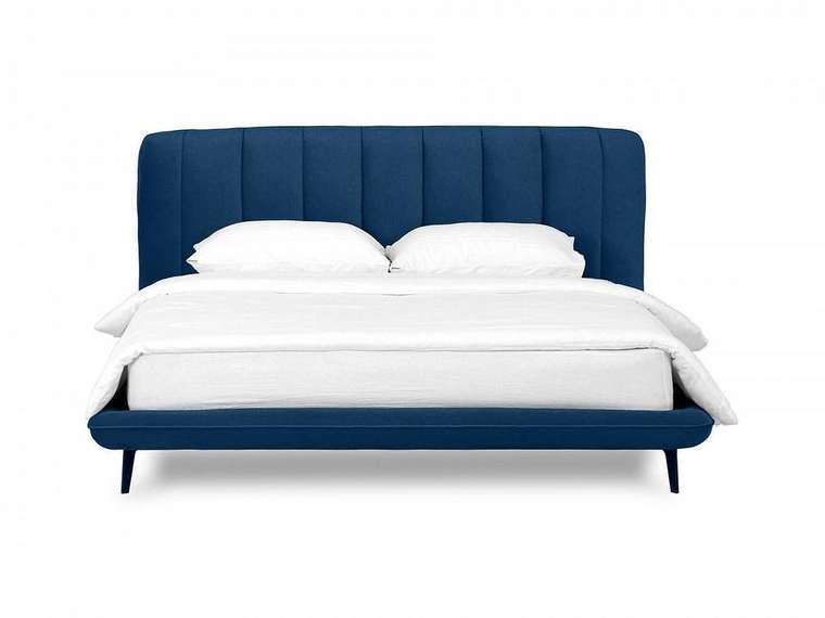 Кровать Amsterdam 160х200 темно-синего цвета