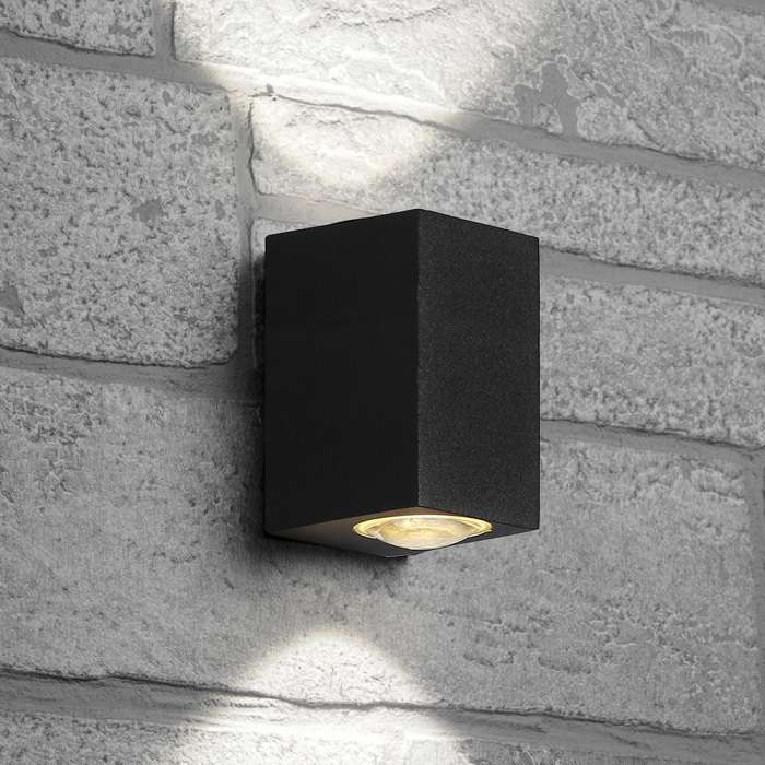 Архитектурная подсветка IP54 LED Feron Корфу 48486 DH055, 2*5W, 800Lm, 4000K, черный