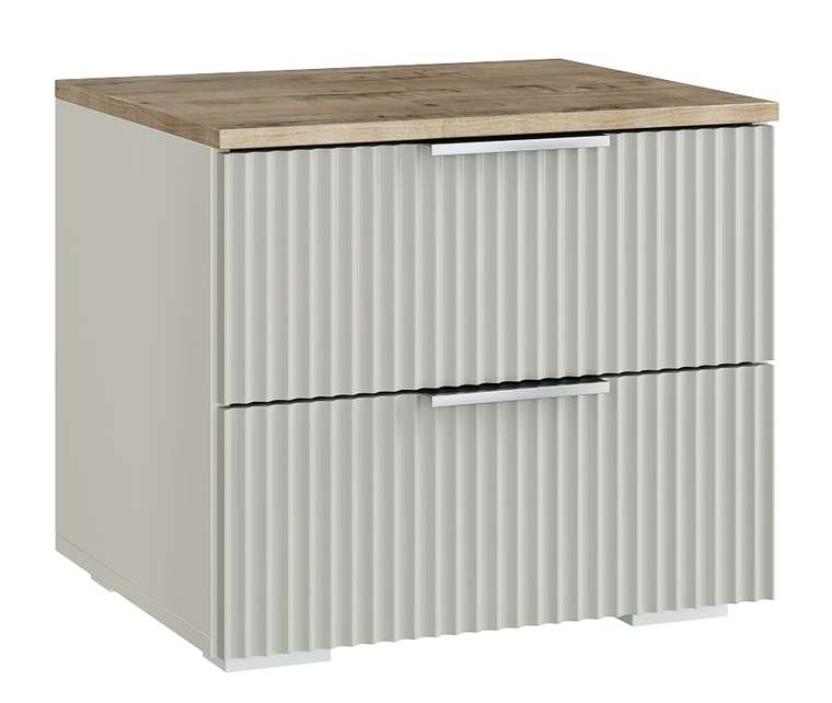 Тумба прикроватная Ингрия светло-серого цвета