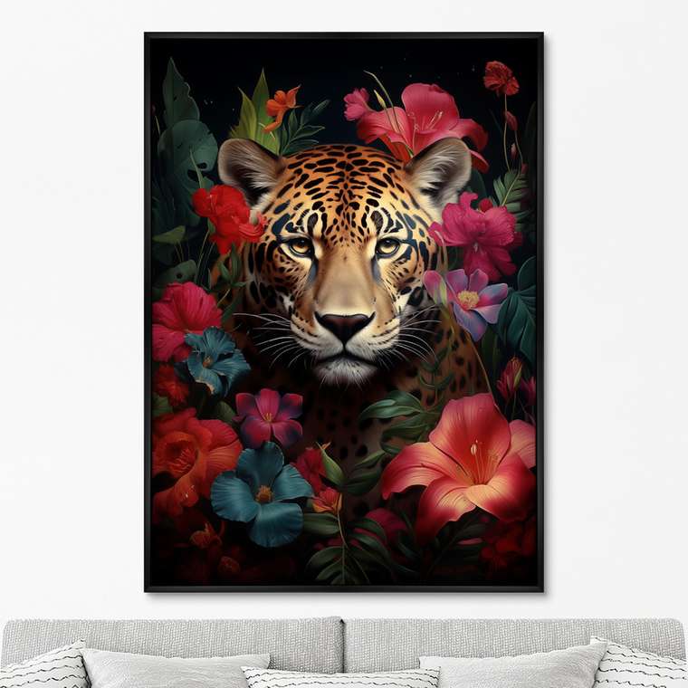 Репродукция картины The Flower Cat, 2024г.