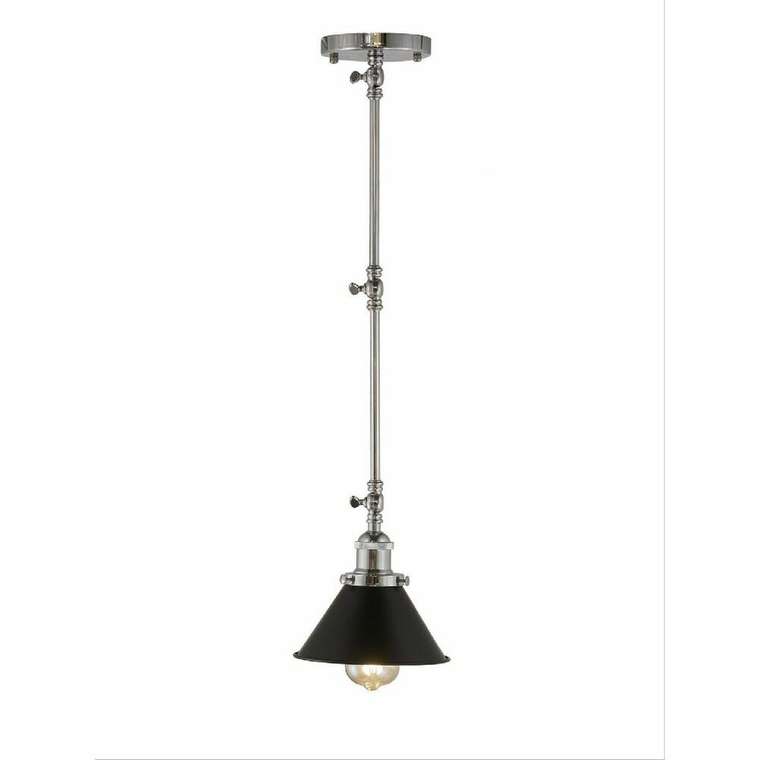 Подвесной светильник Gubi LDP B005 CHR+BK (металл, цвет черный)