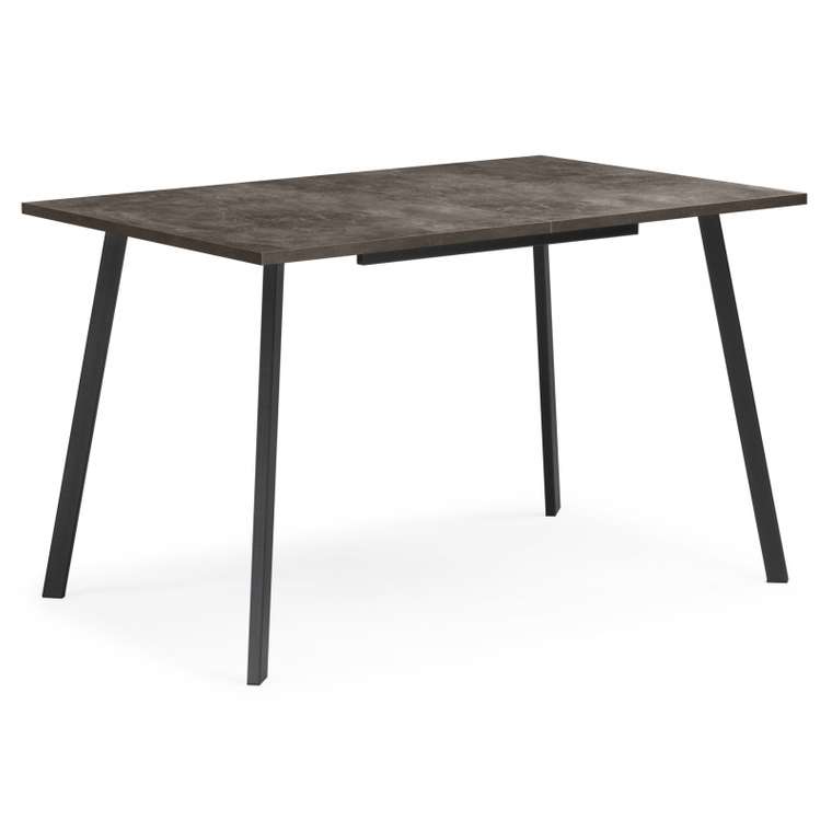 Раздвижной обеденный стол Кортни 117 серо-черного цвета