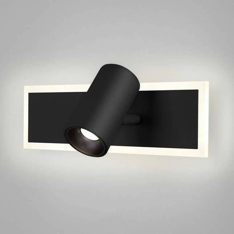 Настенный светодиодный светильник 20127/1 LED черный Binar