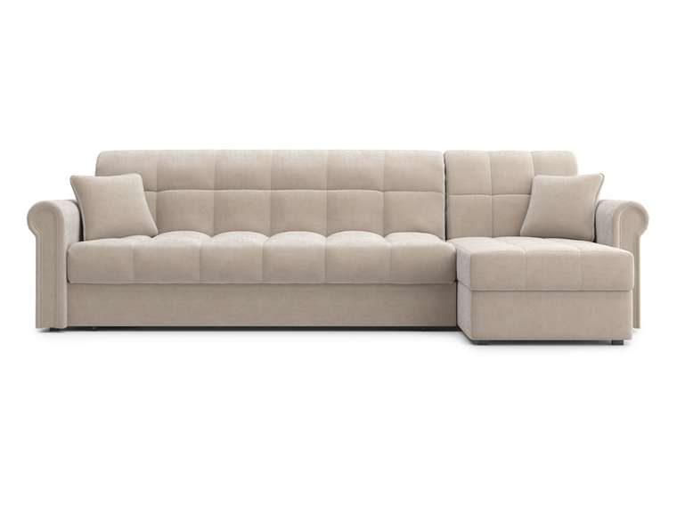 Угловой диван-кровать Палермо 1.6 бежевого цвета