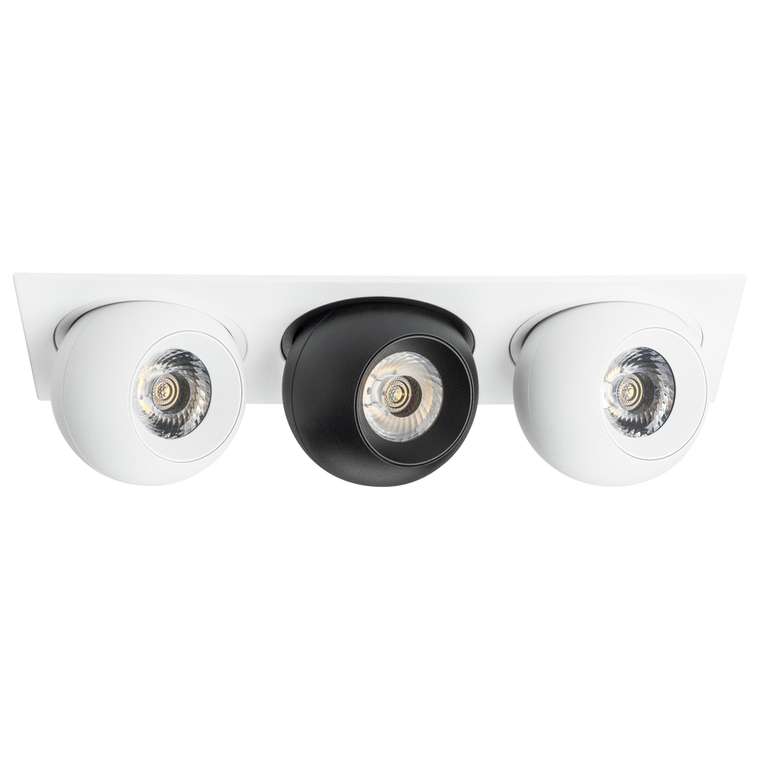 Светильник INTERO LED 9W*3 850LM*3 24G БЕЛЫЙ/ЧЕРНЫЙ 4000K (217536+217064+217074+217064)
