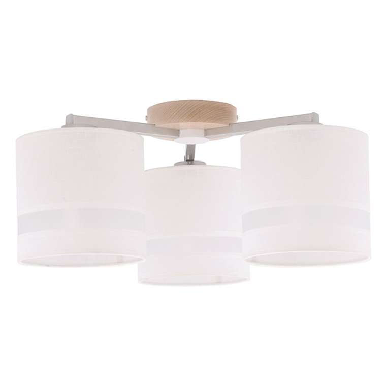 Потолочная люстра TK Lighting Roxy с белыми абажурами