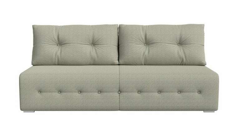 Прямой диван-кровать Лондон серо-бежевого цвета