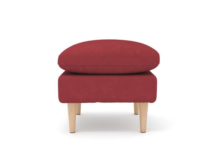 Пуф Корс красного цвета