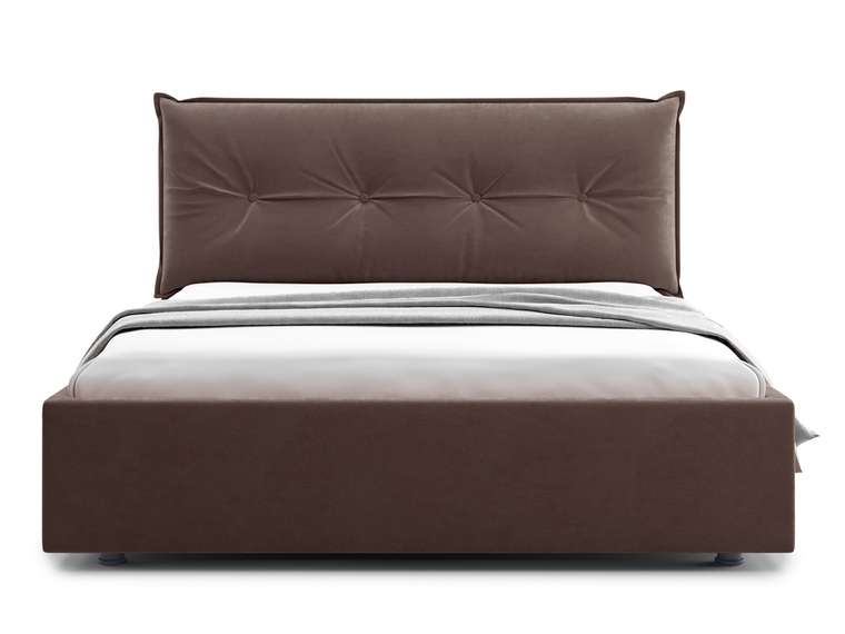 Кровать Cedrino 180х200 темно-коричневого цвета с подъемным механизмом 