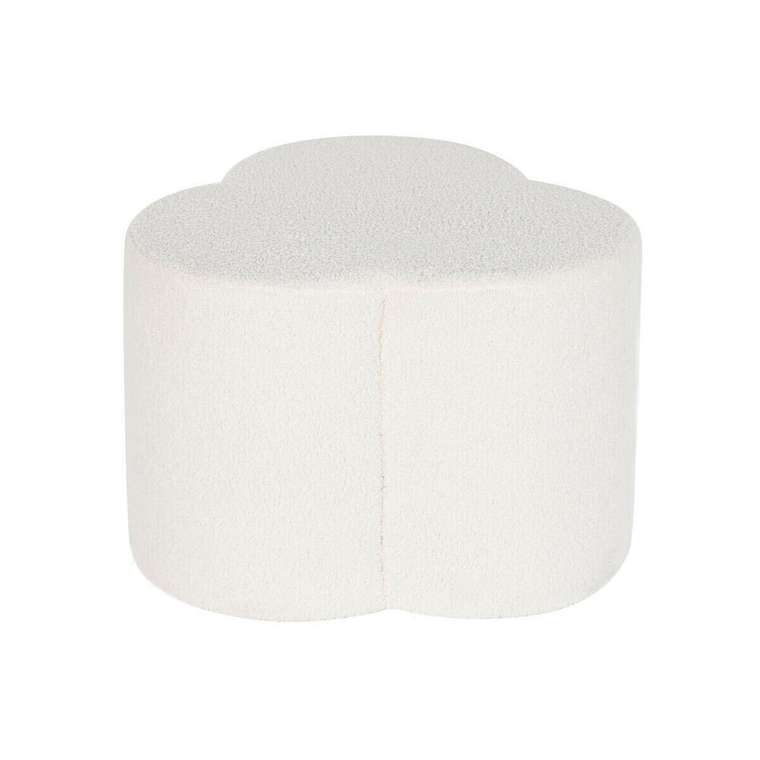 Пуфик подставка для ног Белый 53 x 53 x 40 cm