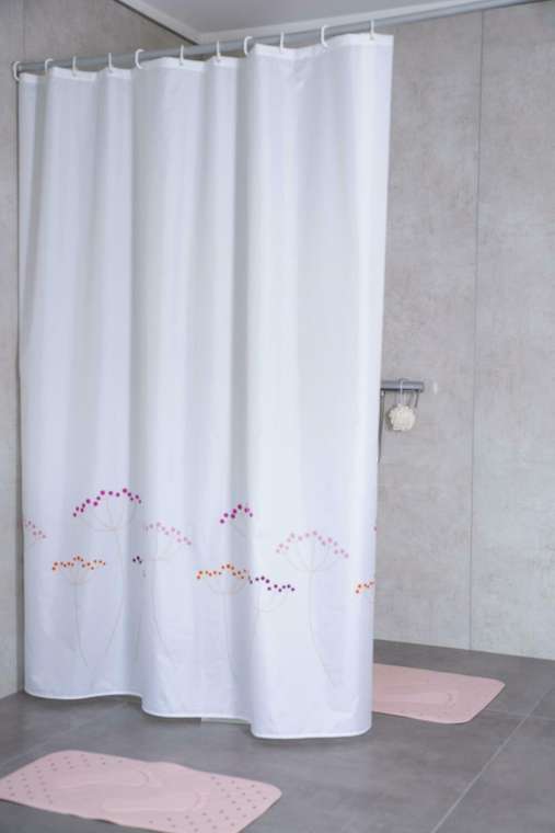 Штора для ванных комнат Flora цветной