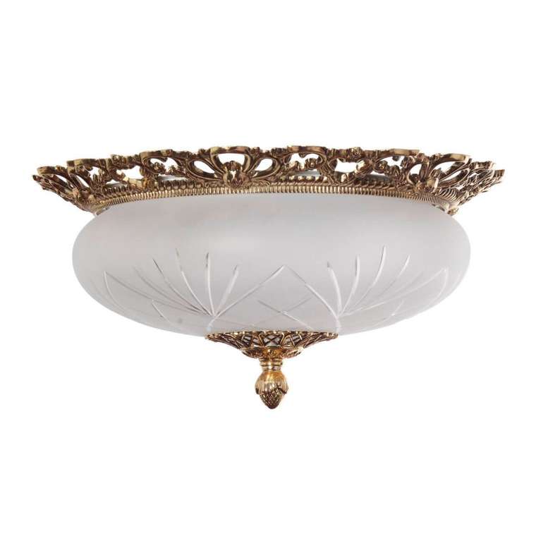 Потолочный светильник Venezia Gold Venezia E 1.13.38 G (стекло, цвет белый)